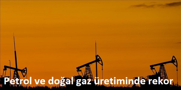 Petrol ve doal gaz retiminde rekor