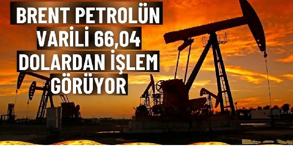 Brent petrolün varili 66,04 dolardan işlem görüyor