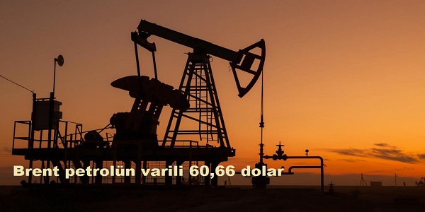 Brent petroln varili 60,66 dolar