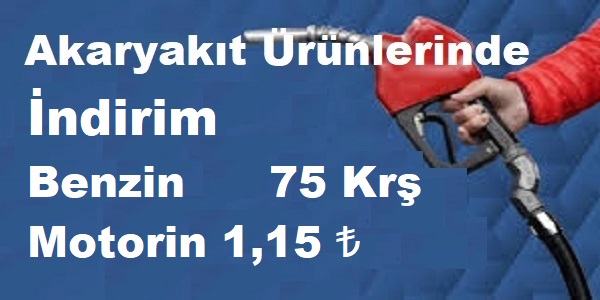 Akaryak�t �r�nlerin�de �ndirim