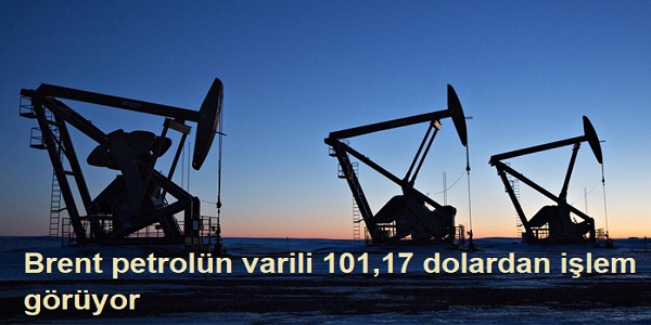 Brent petrol�n varili 101,17 dolardan i�lem g�r�yor