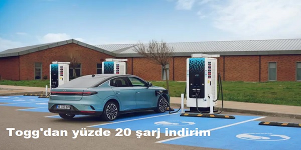 Togg΄dan y�zde 20 �arj indirim
