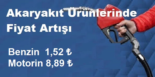 Akaryak�t Fiyatlar�na  Zam !