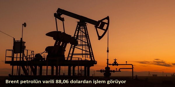 Brent petrol�n varili 88,06 dolardan i�lem g�r�yor