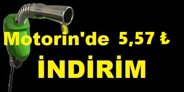 Motorin�de B�y�k �ndirim